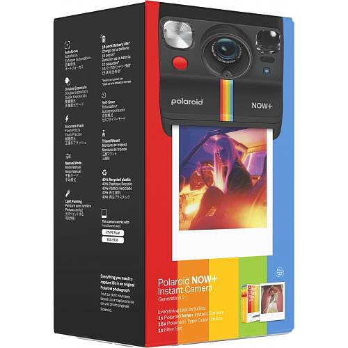 Фотопринтер Polaroid Everything Box Now + Gen 2, черный